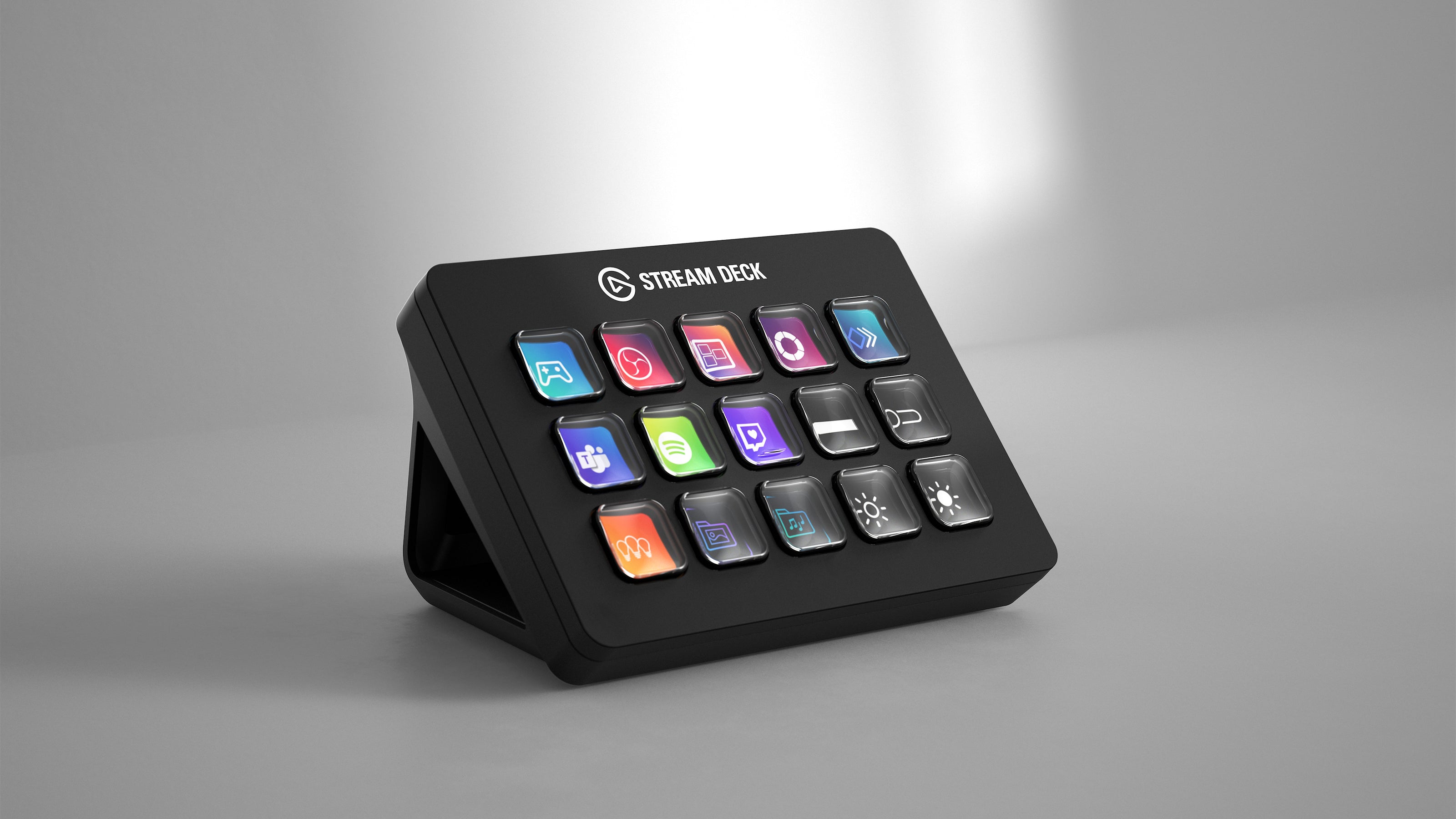 وحدة التحكم Corsair Elgato Stream Deck MK.2 Studio، 15 مفتاح ماكرو، تعمل مع أجهزة Mac والكمبيوتر الشخصي