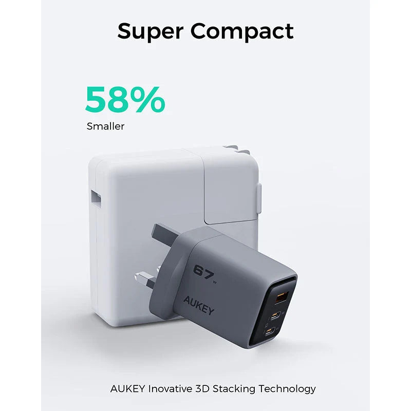 AUKEY 67W GaN PD Wall Charger