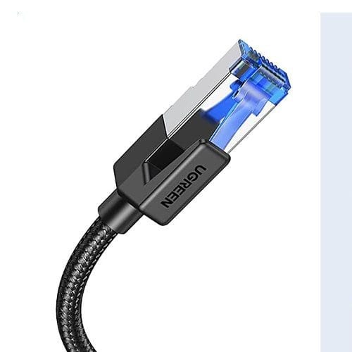 كابل شبكة إيثرنت Ugreen CAT8 مضفر بالنايلون RJ45 بسرعة بيانات 40 جيجابت في الثانية، 1.5 متر