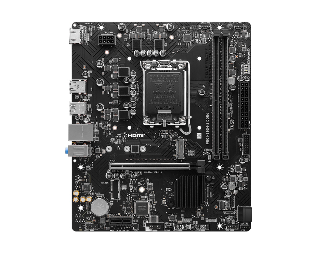 لوحة الأم MSI PRO H610M-S DDR4 ProSeries، DDR4، PCIe 4