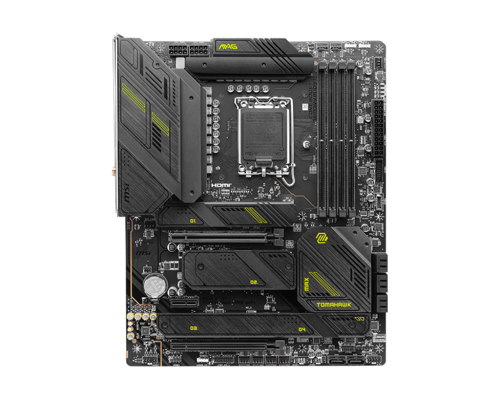 MSI MAG Z790 Tomahawk MAX  WiFi Gaming Motherboard, DDR5, PCIe 5.0, Wi-Fi 7