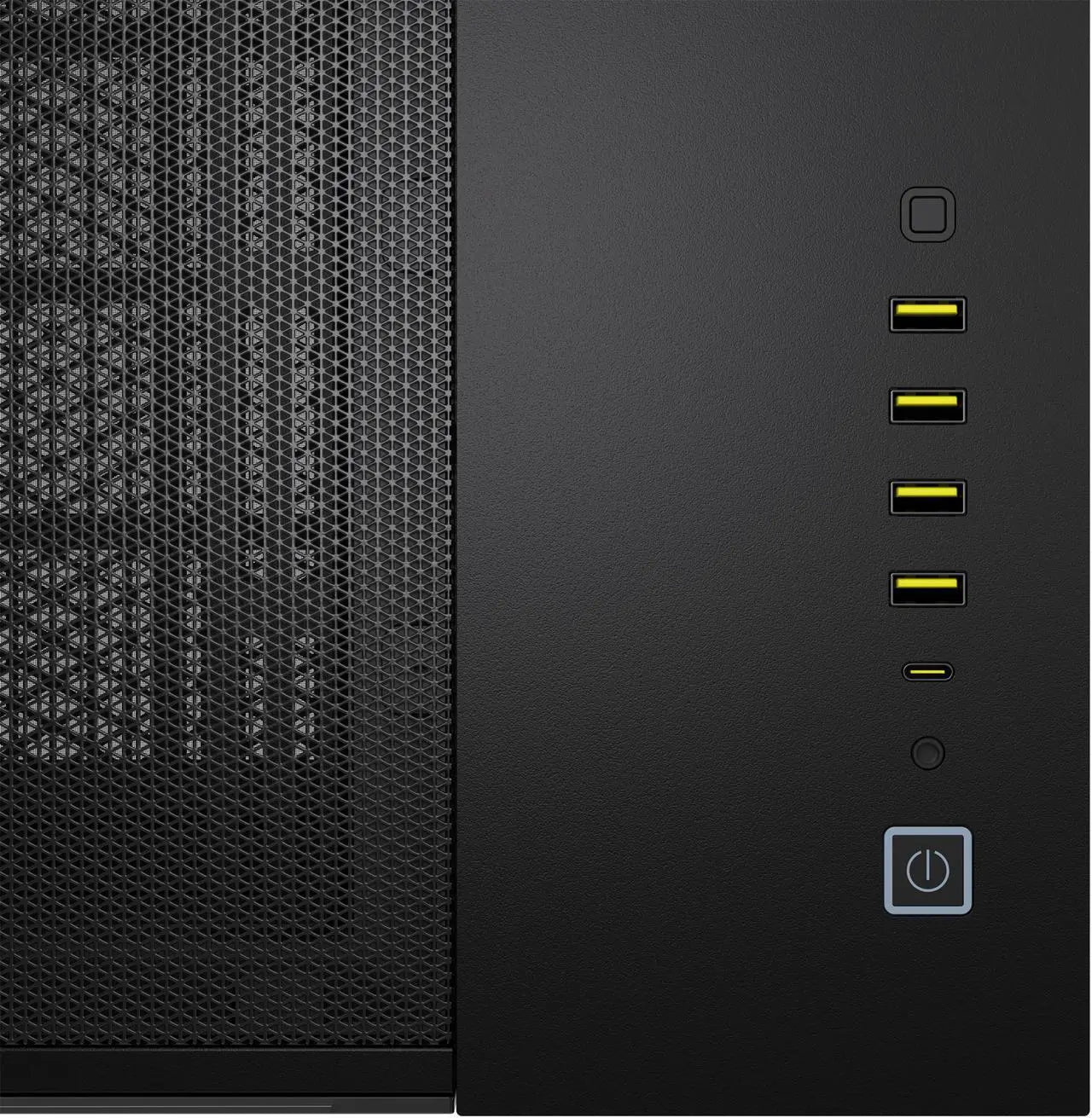 علبة كمبيوتر Corsair iCUE LINK 6500X RGB Mid Tower ATX مزدوجة الحجرات، متوافقة مع اللوحات الأم ذات الاتصال العكسي