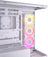 علبة كمبيوتر Corsair iCUE LINK 3500X RGB Mid Tower، زجاج مقسّى بانورامي، متوافقة مع اللوحات الأم ذات الاتصال العكسي