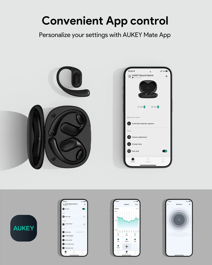 سماعات أذن Aukey مفتوحة من نوع Open-ear القابلة للارتداء