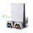 Dobe PS5 Multifunctional Cooling & Charging Stand, 10 Game Card, Media Remote Storage, White - TP5-05100