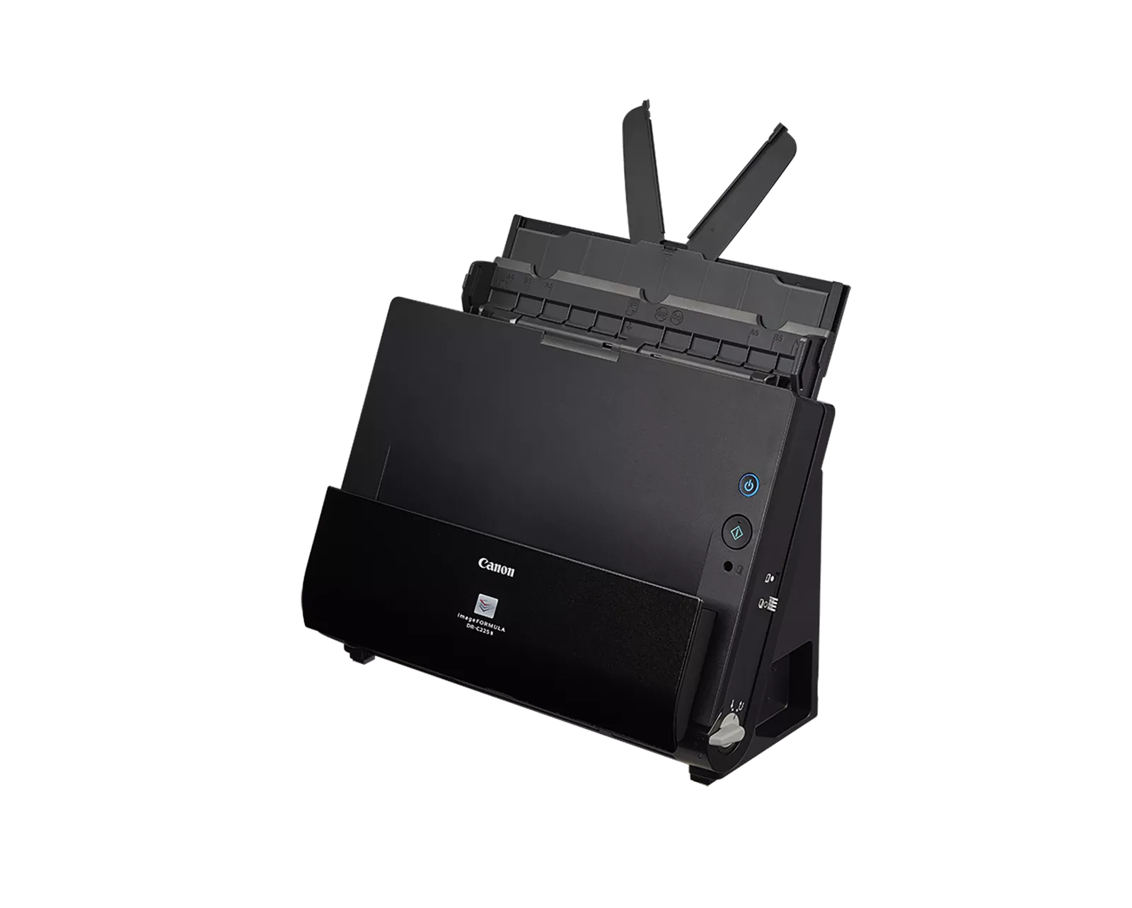 ماسحة مستندات مكتبية Canon imageFORMULA DR-C225 II، مصباح LED ثلاثي الألوان RGB، USB