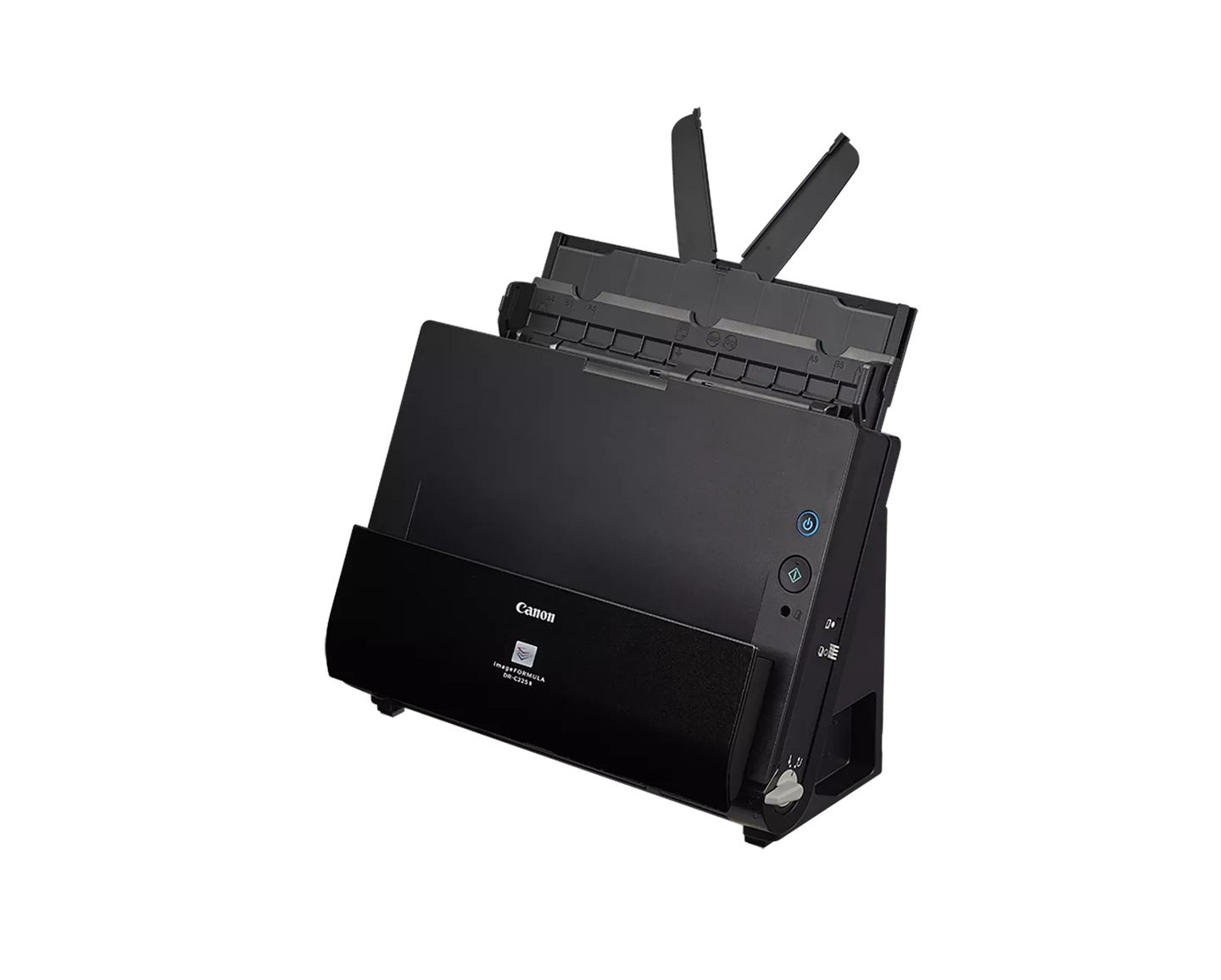 ماسحة مستندات مكتبية Canon imageFORMULA DR-C225 II، مصباح LED ثلاثي الألوان RGB، USB
