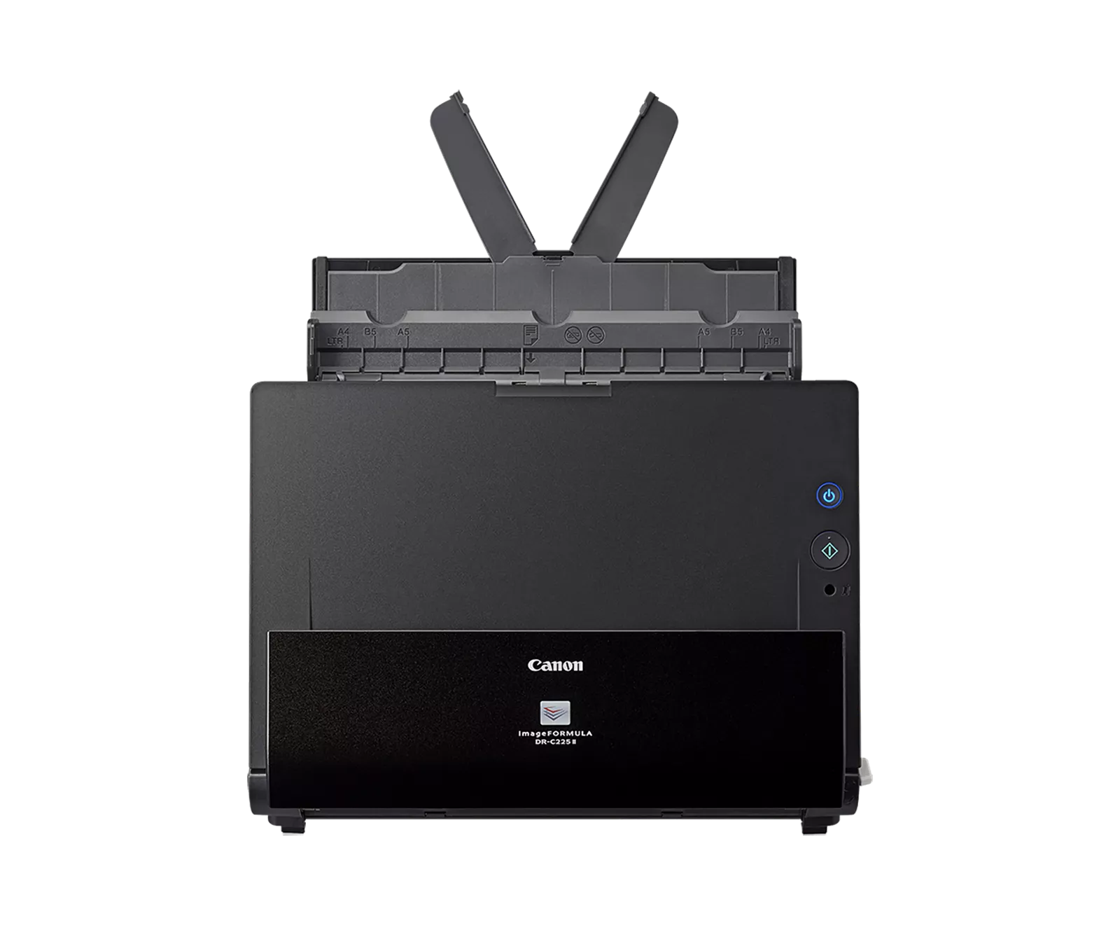 ماسحة مستندات مكتبية Canon imageFORMULA DR-C225 II، مصباح LED ثلاثي الألوان RGB، USB