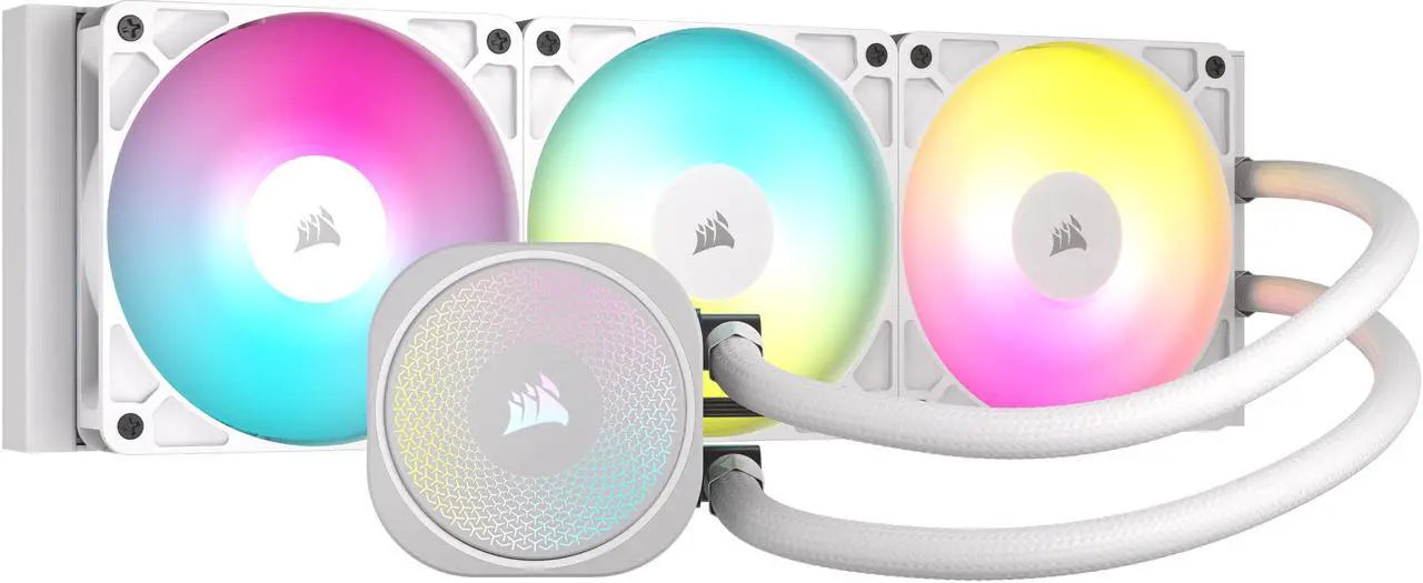مبرد وحدة المعالجة المركزية السائل Corsair Nautilus 360 RS ARGB، اتصال مباشر باللوحة الأم، تبريد منخفض الضوضاء