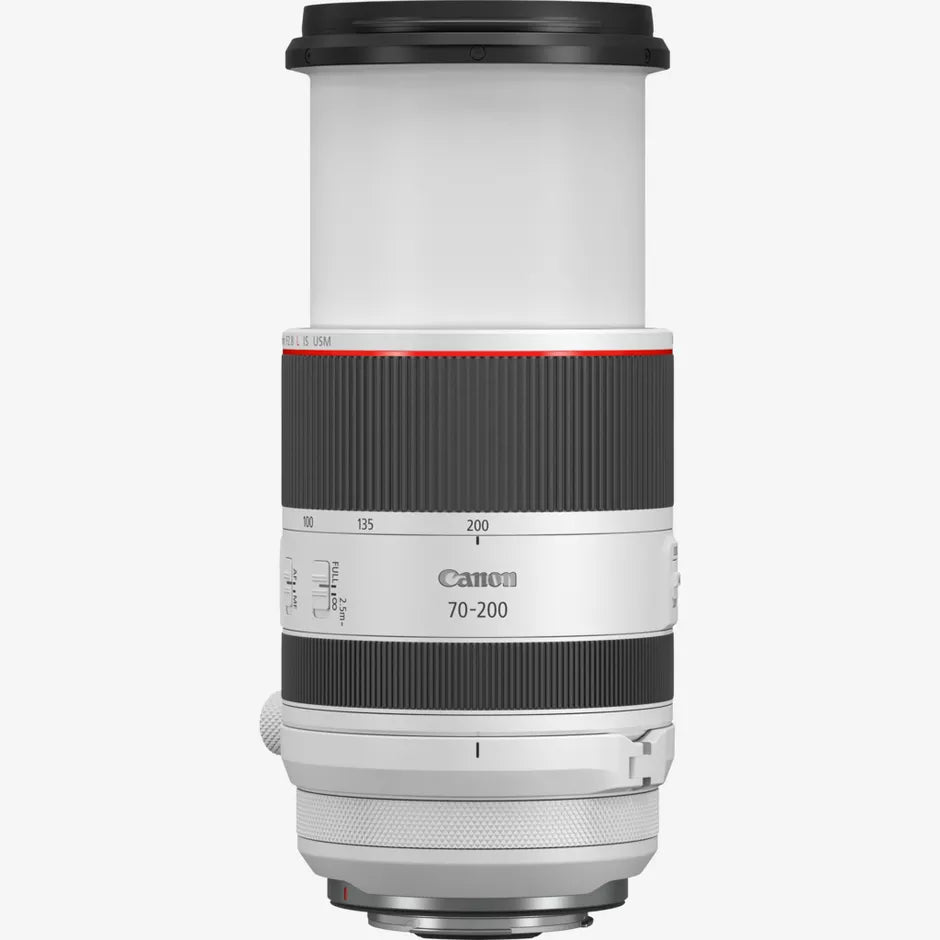 عدسة كانون RF 70-200mm F2.8L IS USM، تثبيت صورة 5 توقف، محرك Nano USM مزدوج، حلقة تحكم بالعدسة، احترافية الفئة L