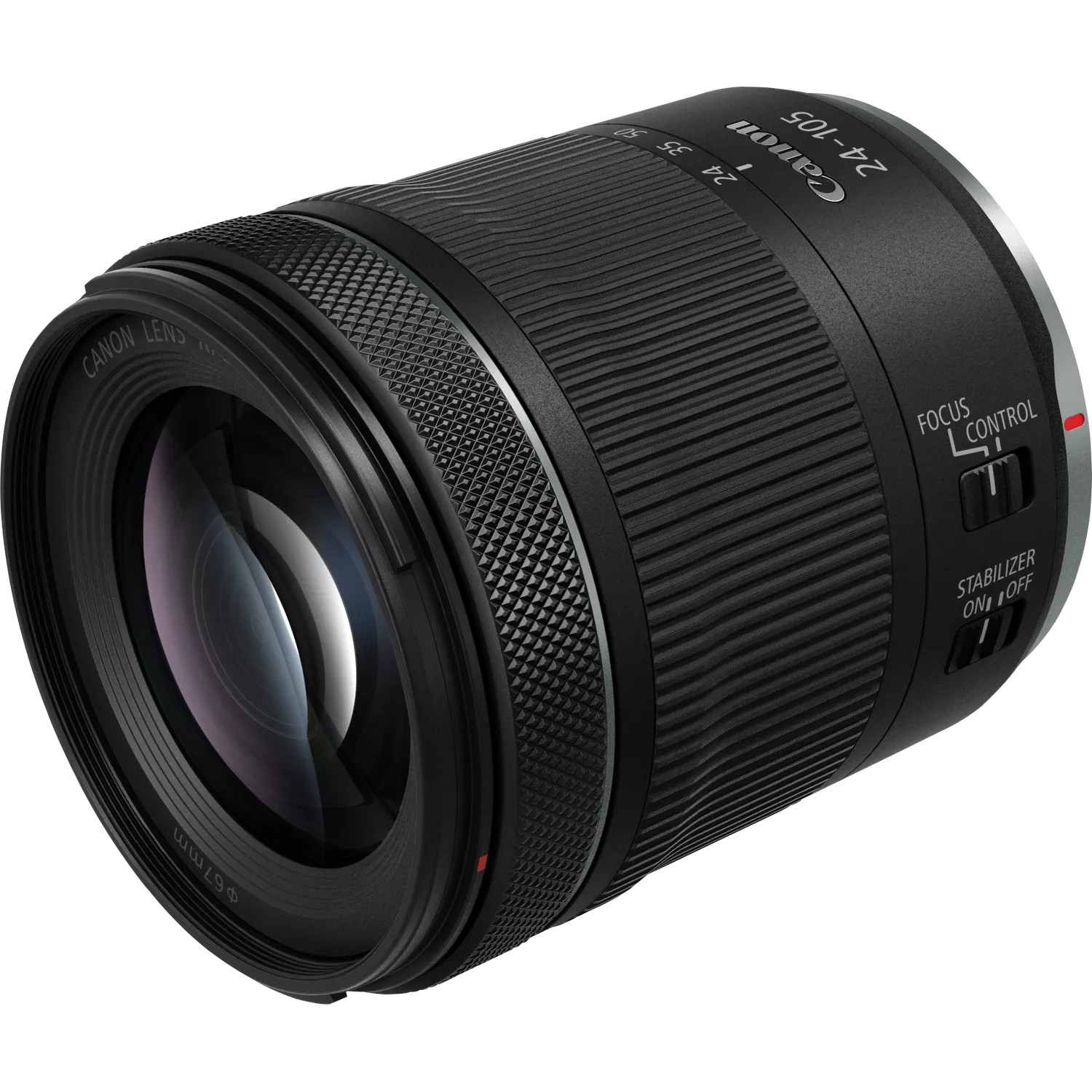 عدسة Canon RF 24-105mm F4-7.1 IS STM، تثبيت الصورة حتى 5 توقفات، إطار كامل، تركيز STM