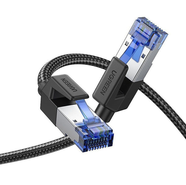 كابل شبكة إيثرنت Ugreen CAT8 مضفر بالنايلون RJ45 بسرعة بيانات 40 جيجابت في الثانية، 1.5 متر