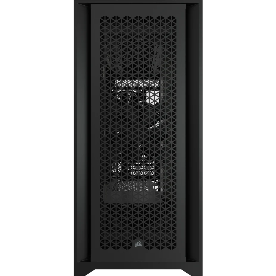 صندوق كمبيوتر مكتبي Corsair 5000D Airflow متوسط الحجم (Mid Tower ATX) من الزجاج المقوى، نظام إدارة الكابلات