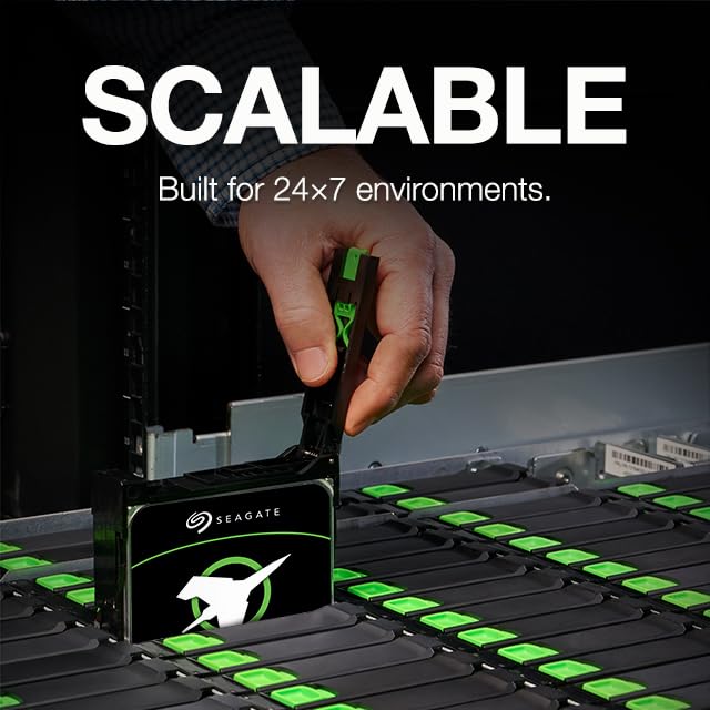 قرص صلب داخلي Seagate Exos 7E10، منفذ SATA6Gb/s، ذاكرة مؤقتة 256MB، سرعة 7200 دورة في الدقيقة، محرك أقراص للمؤسسات