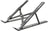 Green X-Foldable Portable Laptop Stander, Adjustable 4 Gears And Anti Slip Silicone Pad - Gray