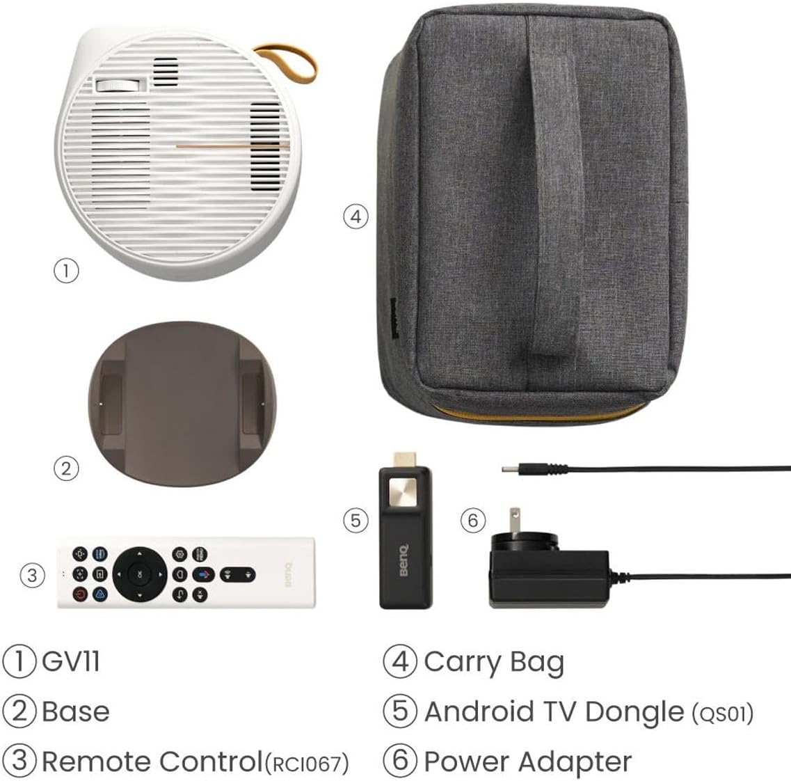 BenQ GV11 Portable Smart Projector with Bluetooth Speaker