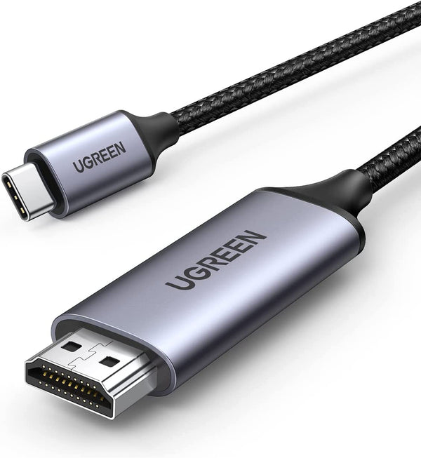 كابل Ugreen USB Type C 3.2 Gen1 إلى HDMI 2.0 بدقة 4K ومعدل 60Hz فائق الوضوح (UHD) مع Thunderbolt 3 بطول 1.5 متر