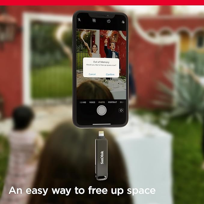 SanDisk iXpand Flash Drive Luxe 128GB USB-C & Lightning
