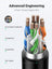 كابلات تمديد إيثرنت Ugreen Cat 6 RJ45 ذكر إلى أنثى