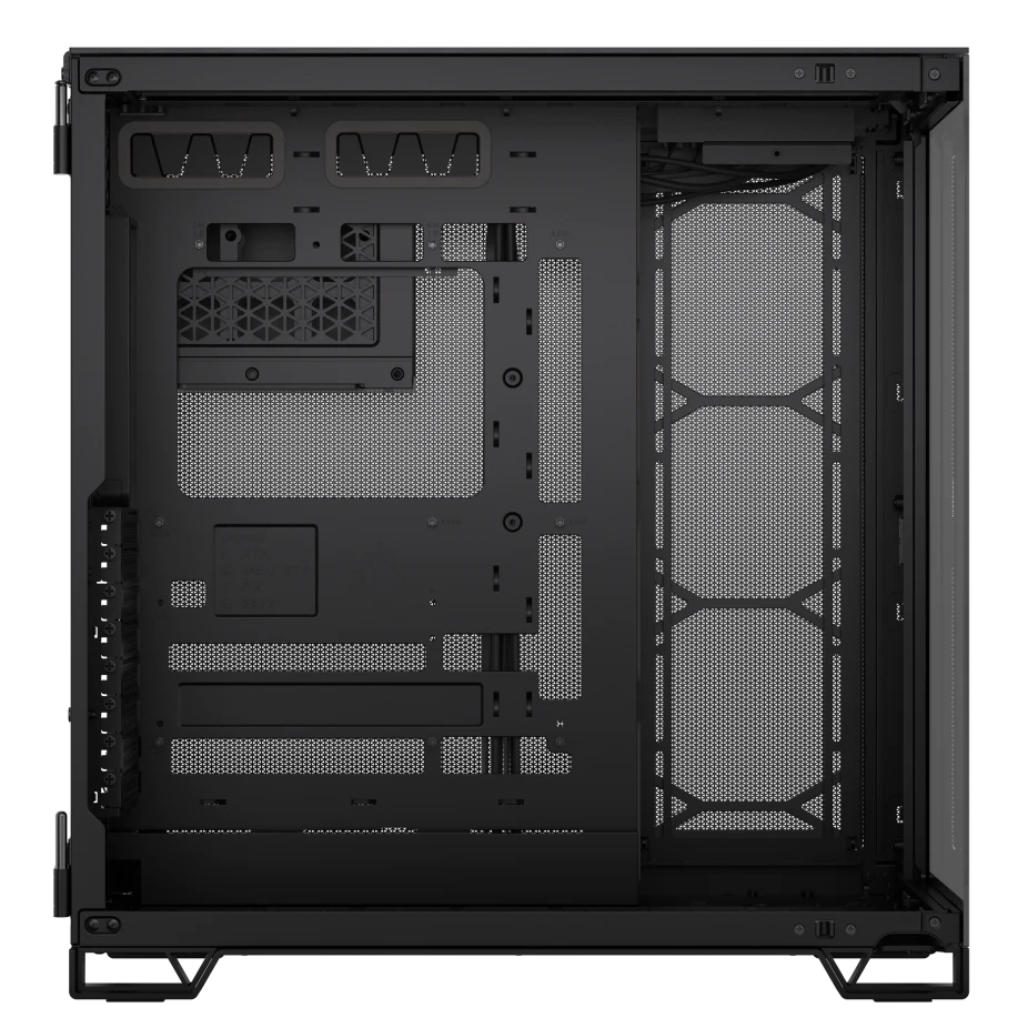 علبة الكمبيوتر Corsair 6500X Mid Tower ذات الحجرتين، متوافقة مع اللوحة الأم ذات الاتصال العكسي