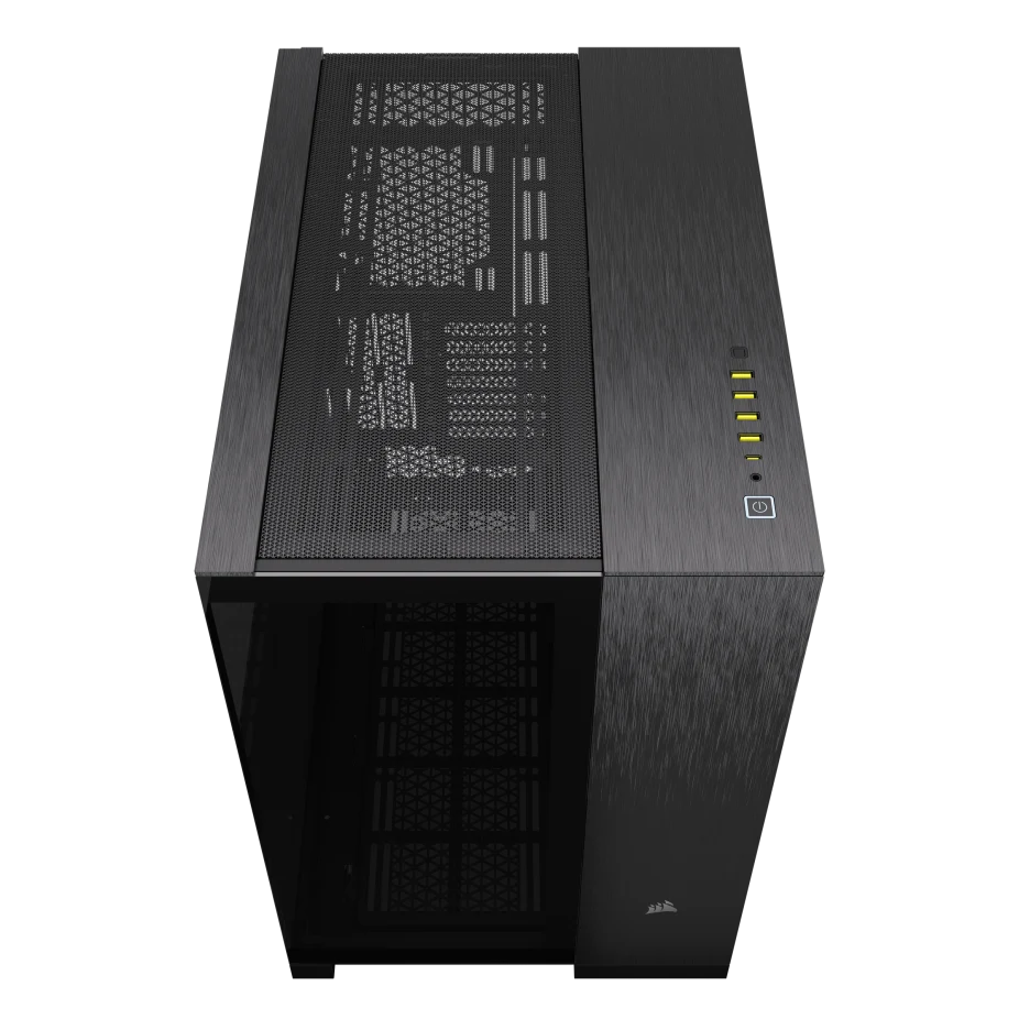 علبة الكمبيوتر Corsair 6500X Mid Tower ذات الحجرتين، متوافقة مع اللوحة الأم ذات الاتصال العكسي