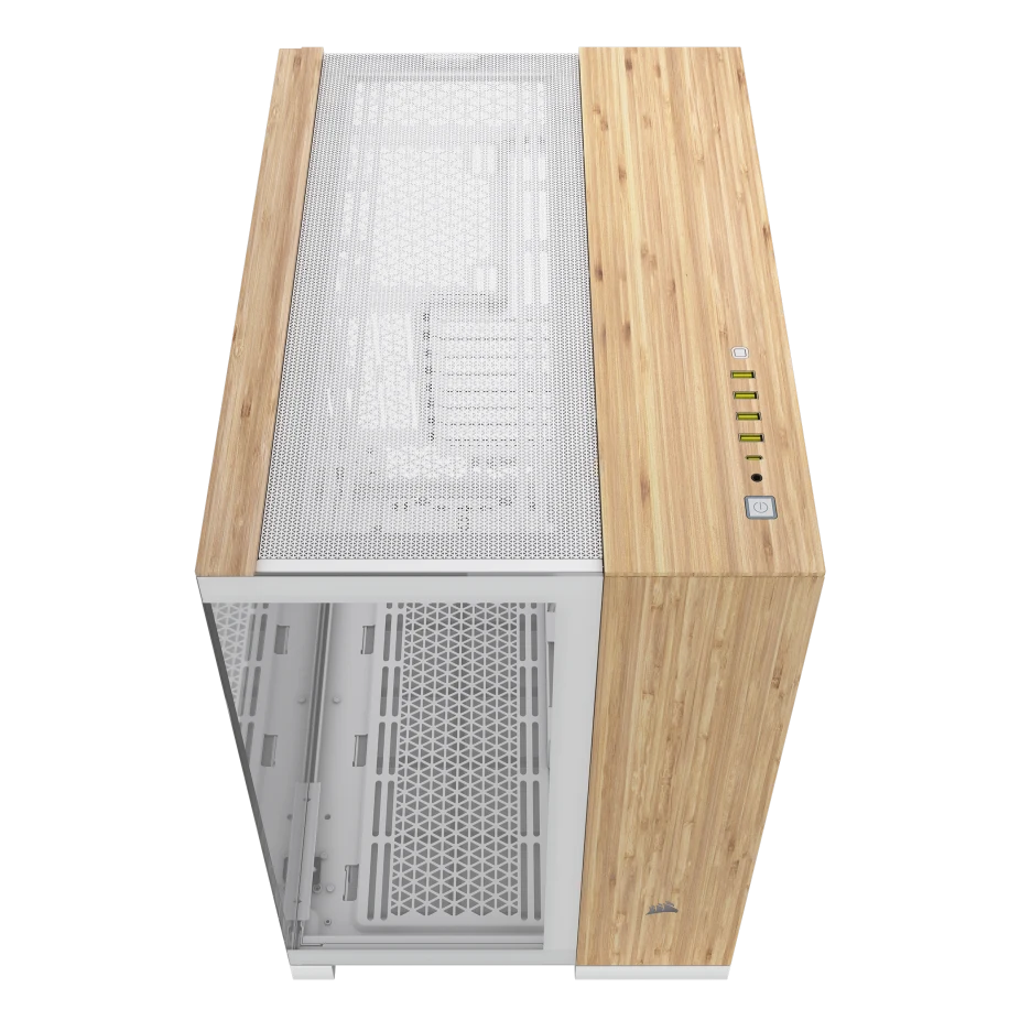 علبة الكمبيوتر Corsair 6500X Mid Tower ذات الحجرتين، متوافقة مع اللوحة الأم ذات الاتصال العكسي
