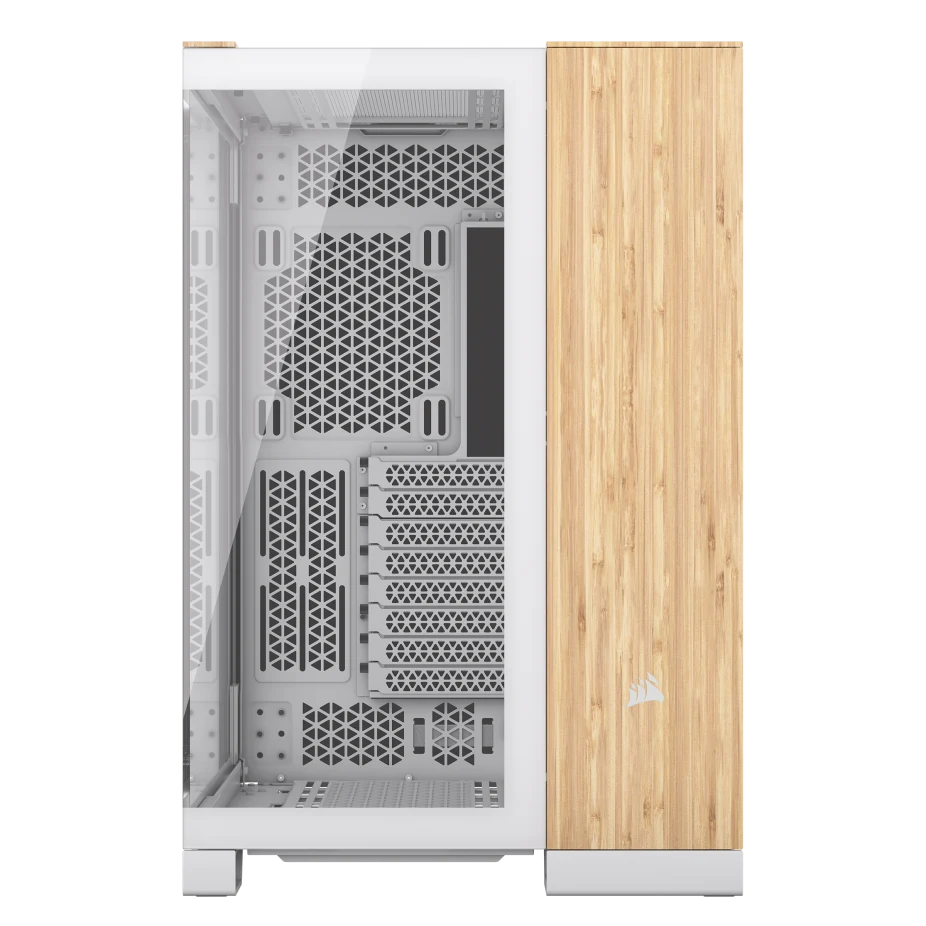 علبة الكمبيوتر Corsair 6500X Mid Tower ذات الحجرتين، متوافقة مع اللوحة الأم ذات الاتصال العكسي