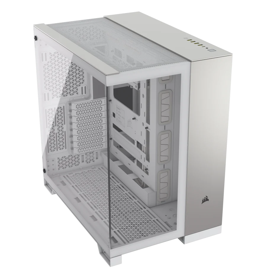 علبة الكمبيوتر Corsair 6500X Mid Tower ذات الحجرتين، متوافقة مع اللوحة الأم ذات الاتصال العكسي