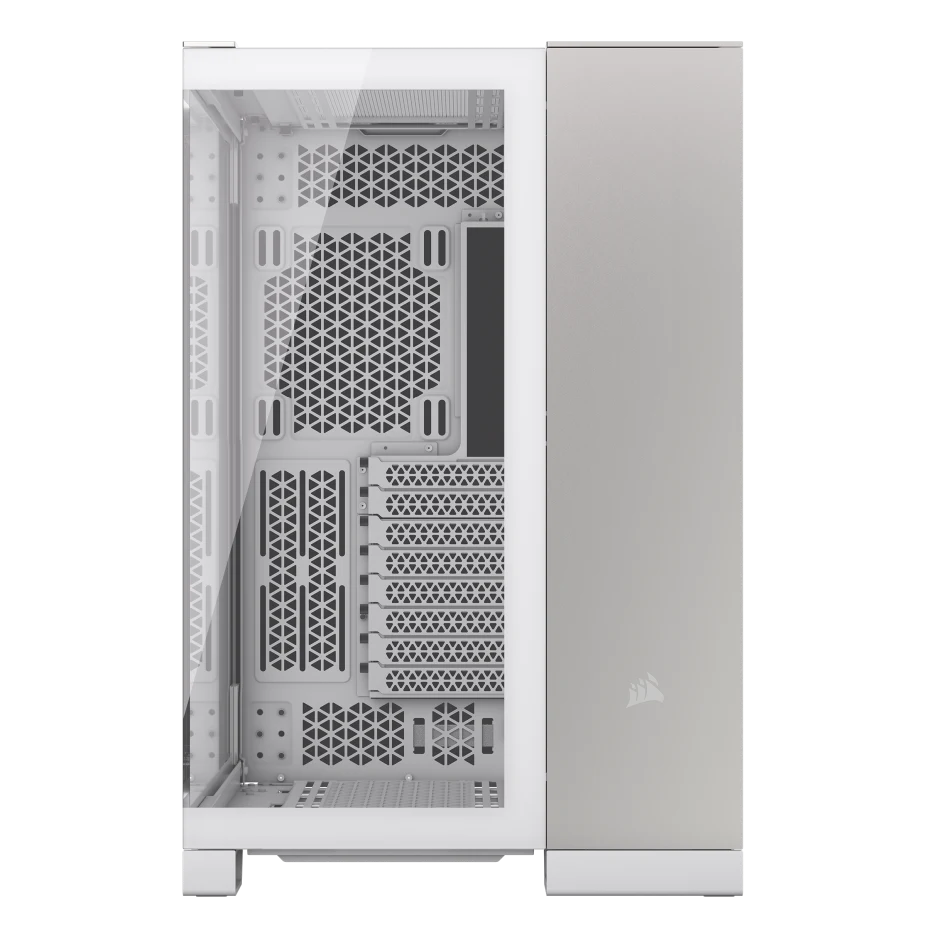 علبة الكمبيوتر Corsair 6500X Mid Tower ذات الحجرتين، متوافقة مع اللوحة الأم ذات الاتصال العكسي