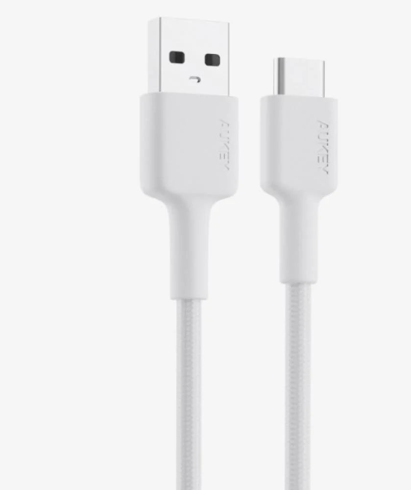 AUKEY Braided Nylon USB-A to USB-C Cable 0.9m