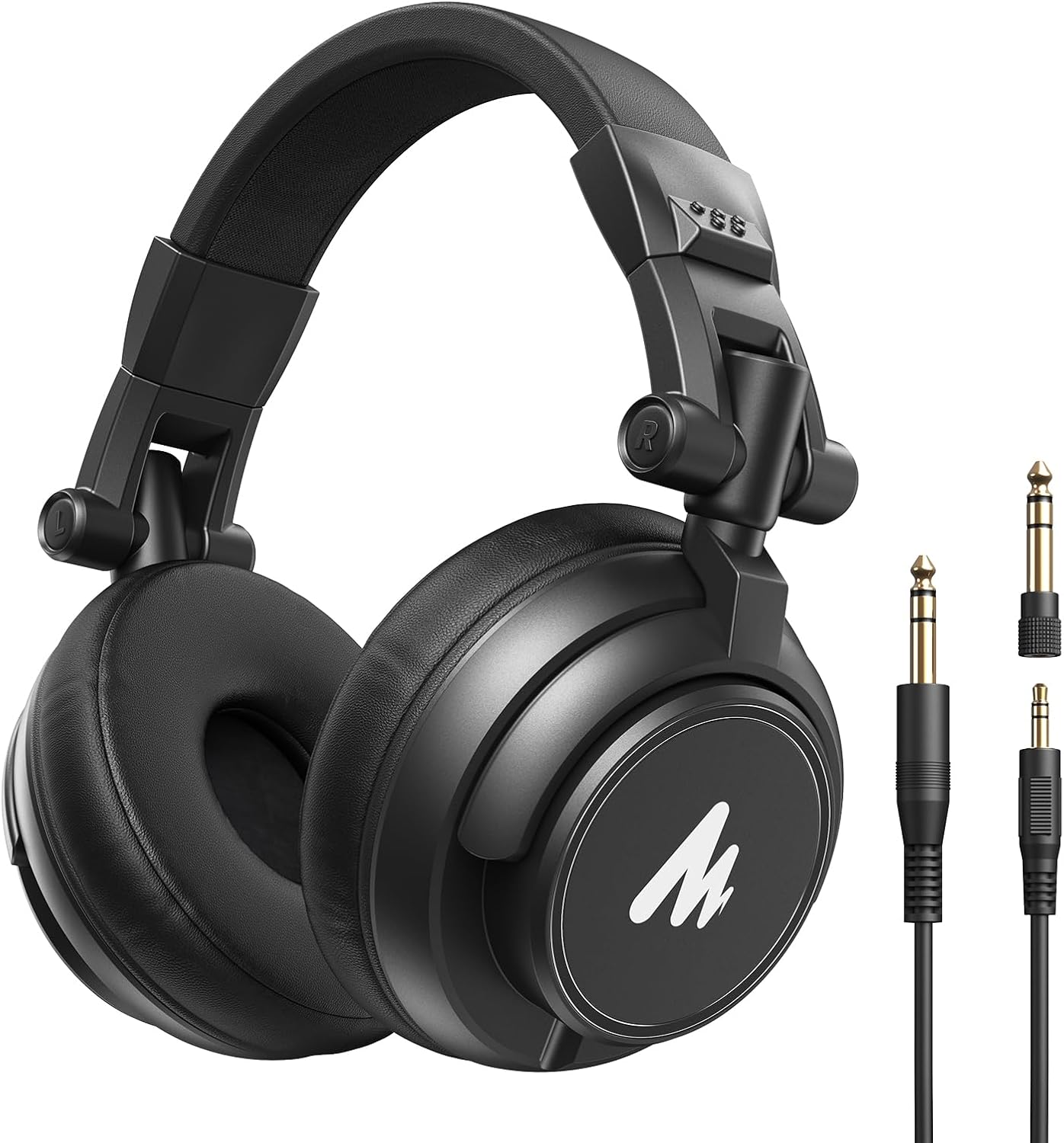 Maono Studio Monitoring Headphone, 50MM Drivers Studio Headphones, Adjustable Headphone Headband  - MH601