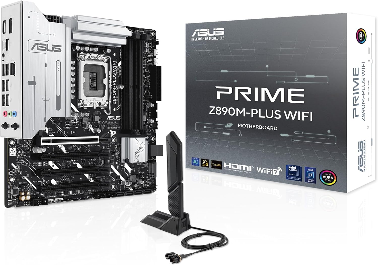 لوحة أم ASUS برايم Z890M-PLUS واي فاي LGA1851 Micro-ATX DDR5
