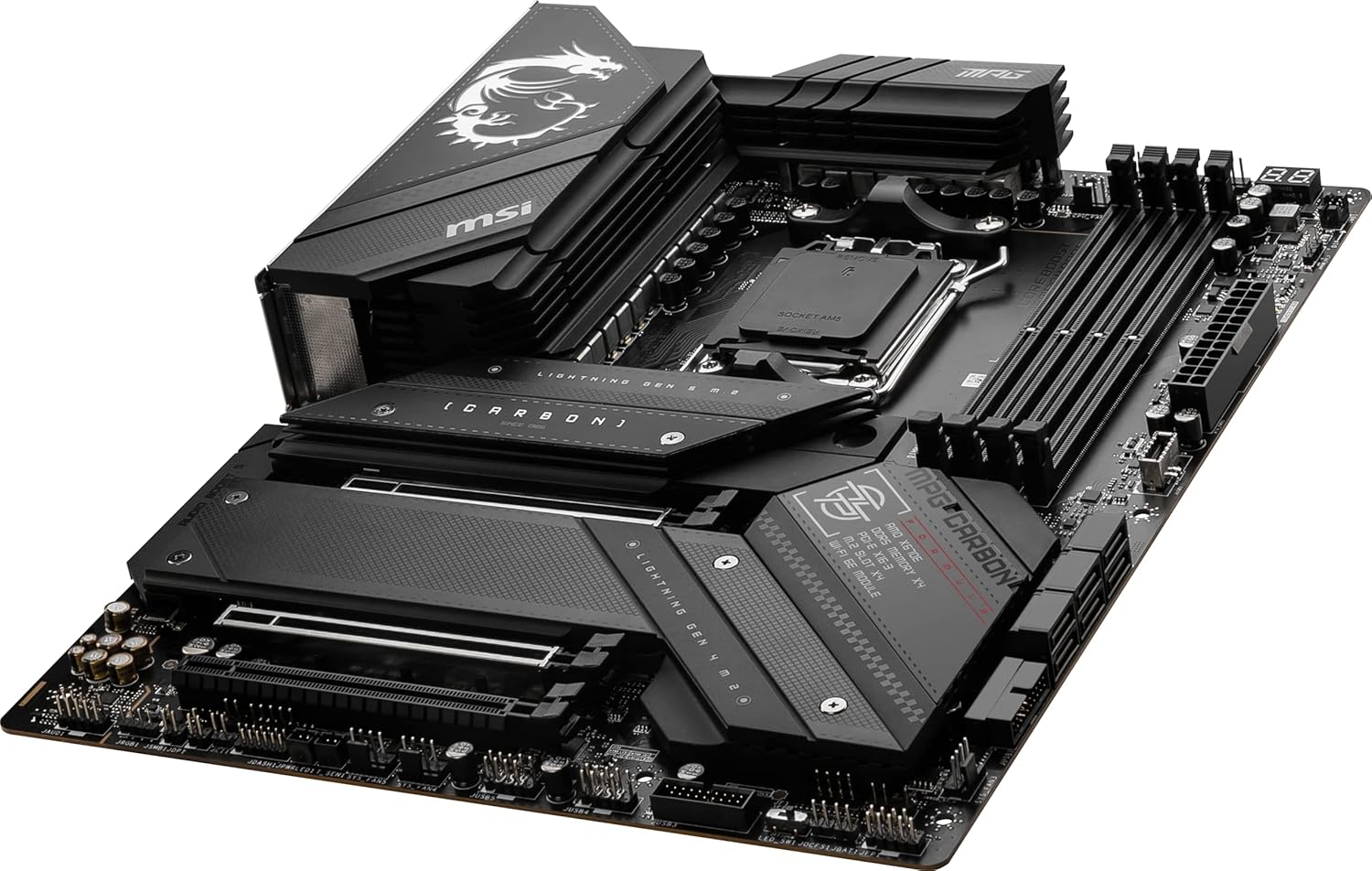 MSI MPG X670E Carbon WiFi Gaming Motherboard, DDR5, PCIe 5.0, Wi-Fi 6E