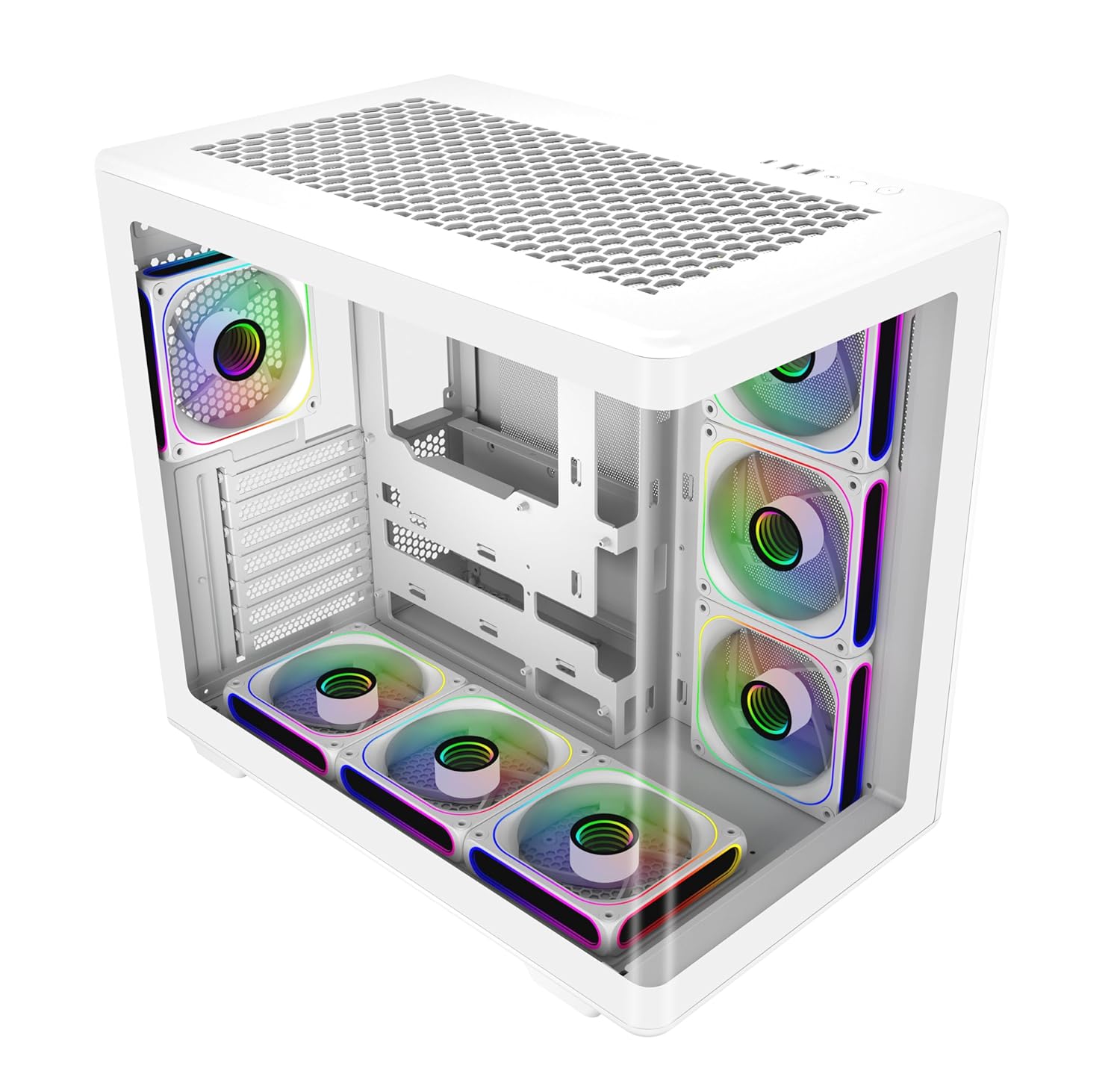 علبة كمبيوتر الألعاب Cooler Master Elite 600 White Mid Tower