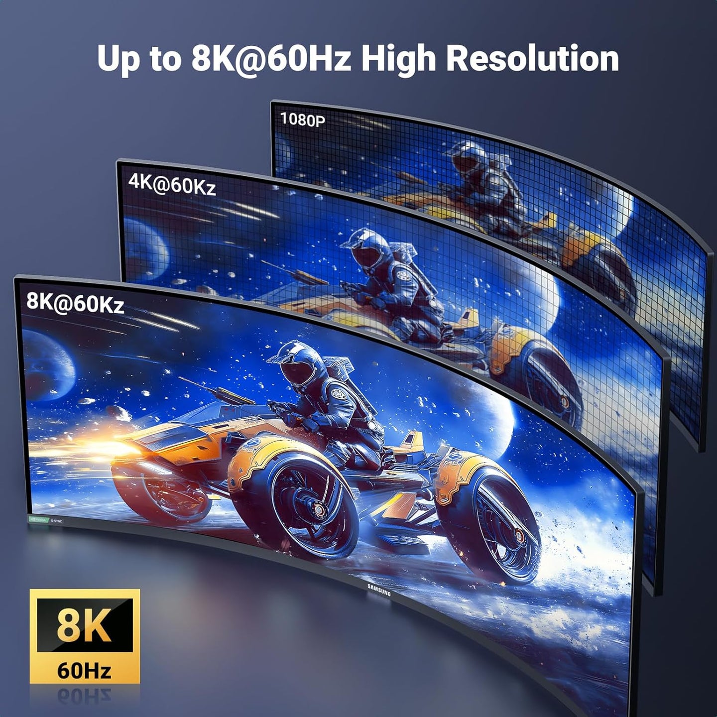 كابل Ugreen 8K Micro HDMI إلى HDMI، مضفر بهيكل من الألومنيوم، سرعة فائقة 48 جيجابت في الثانية
