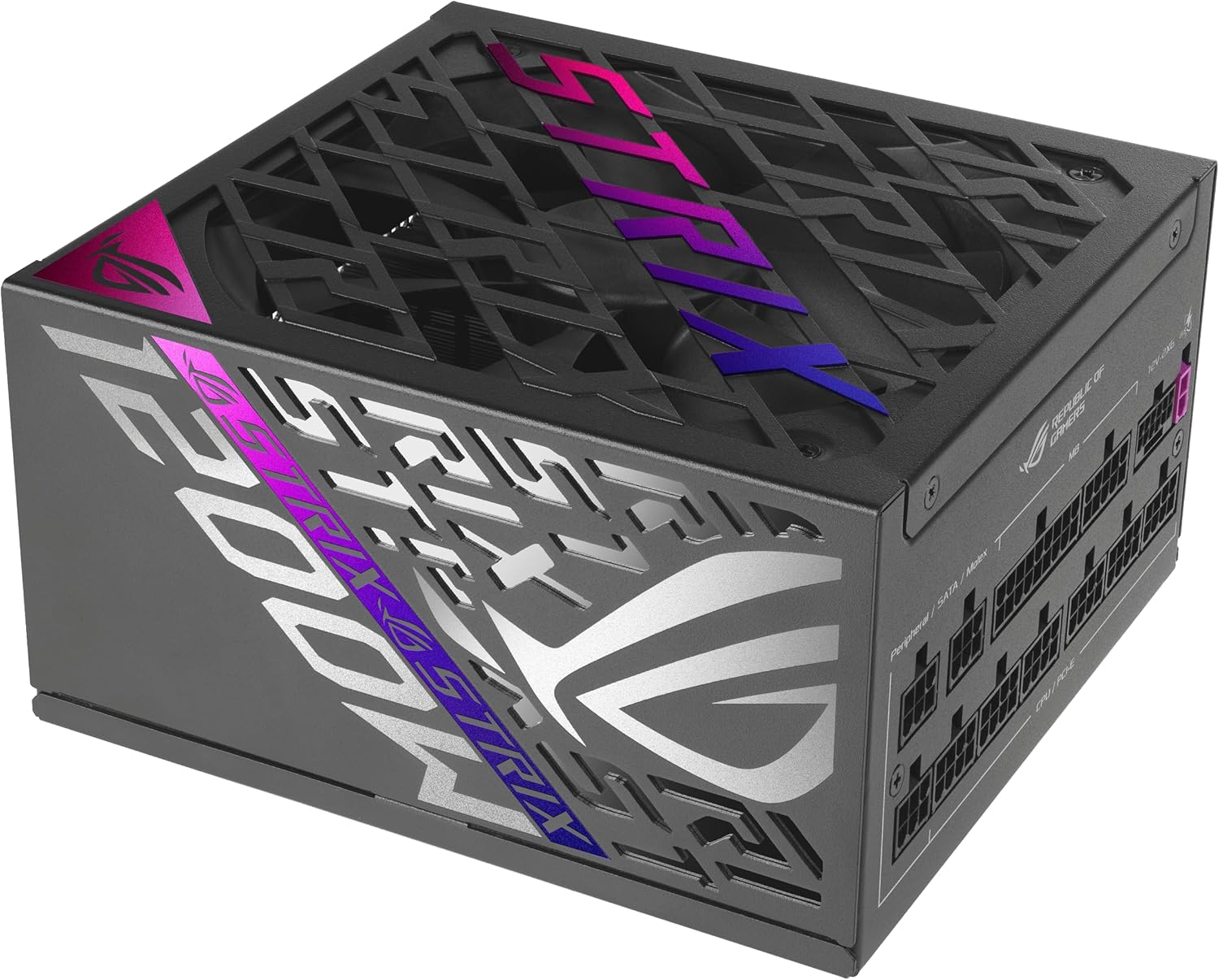 مزود طاقة من ASUS ROG Strix Gaming بمعيار 80 Plus Platinum قابل للتعديل