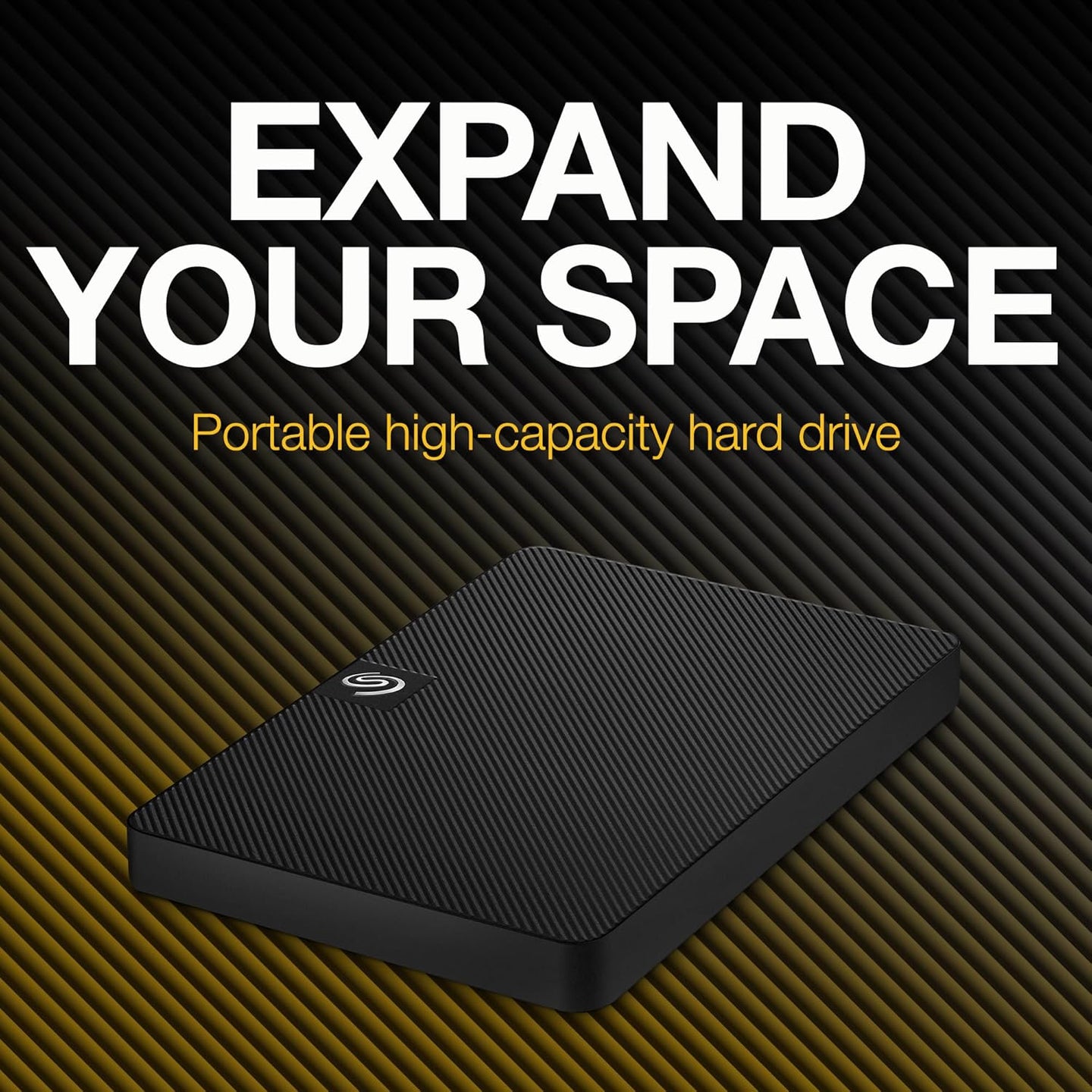 قرص صلب خارجي محمول Seagate Expansion، مقاس 2.5 بوصة، USB 3.0، للماك والكمبيوتر الشخصي