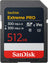 بطاقة ذاكرة SanDisk Extreme PRO SDXC UHS-II V90 بسعة 512 جيجابايت