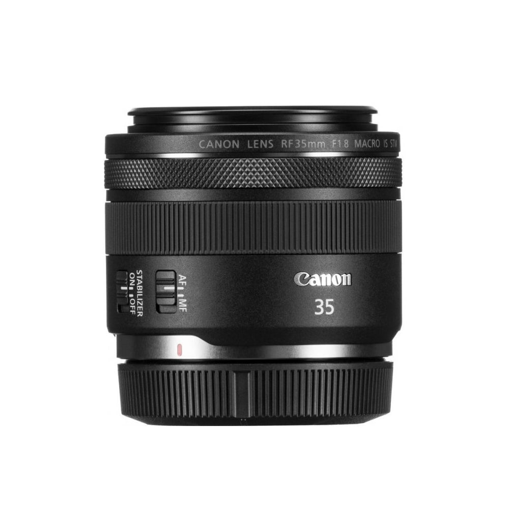 عدسة كانون RF 35mm f/1.8 IS Macro STM مع حامل RF، تركيز STM، للتصوير الفوتوغرافي في الشارع والسفر