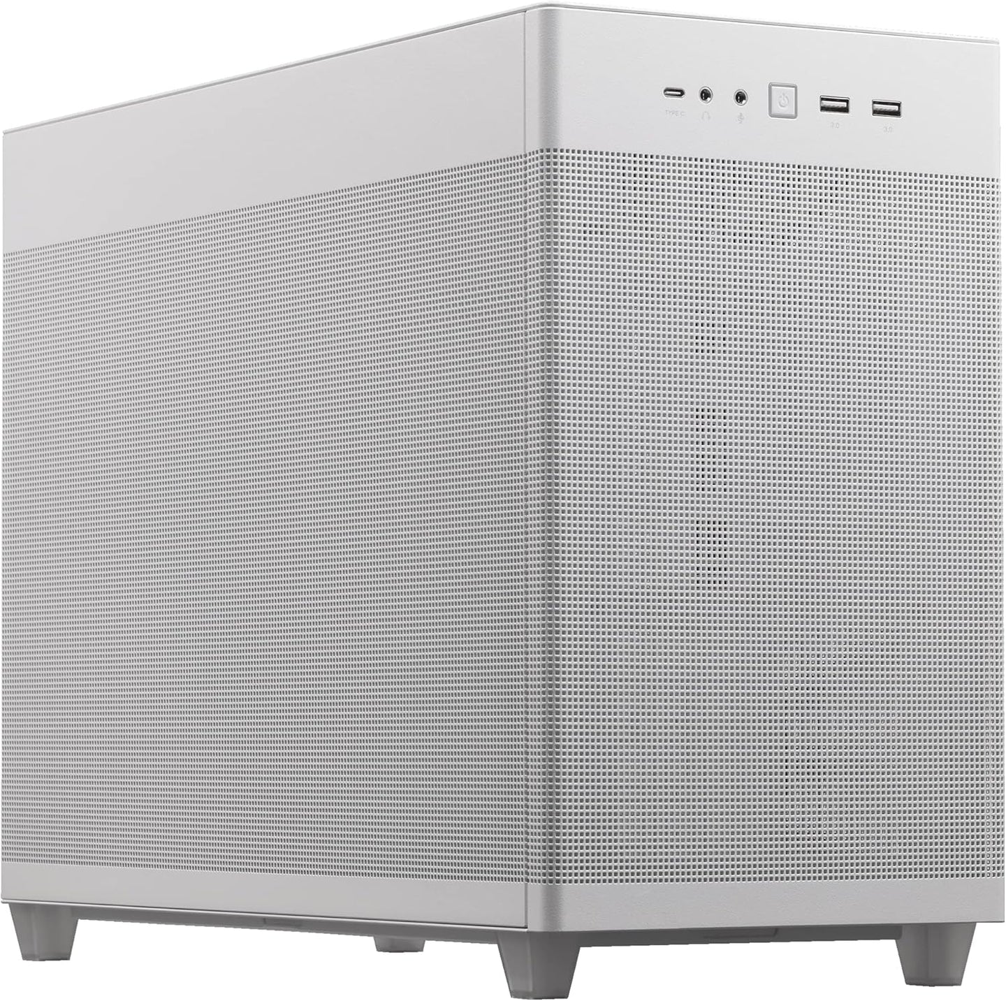 ASUS Prime AP201 MicroATX Mesh PC Case – White