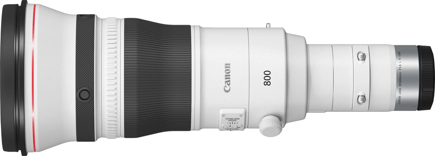 عدسة Canon RF 800mm F5.6L IS USM، مثبت بصري للصور 4.5 توقف، إطار كامل