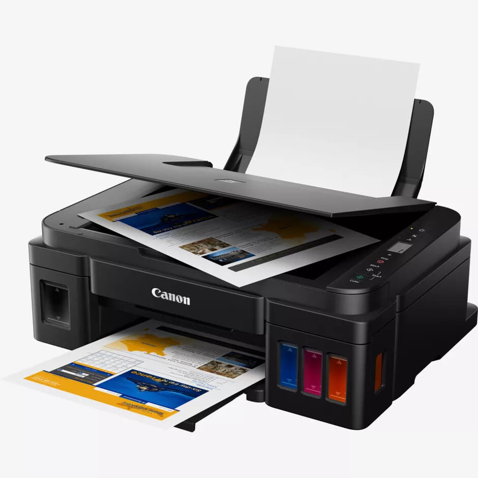 طابعة كانون بيكسما G2410 نافثة للحبر ملونة متعددة الوظائف، شاشة LCD 1.2 بوصة، USB