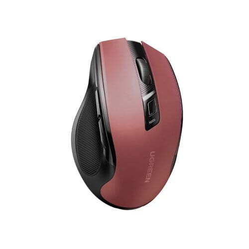 ماوس لاسلكي Ugreen 2.4G مع مستقبل USB، 5 مستويات 4000 نقطة لكل بوصة، 6 أزرار، عمر بطارية 18 شهرًا، ماوس لاسلكي