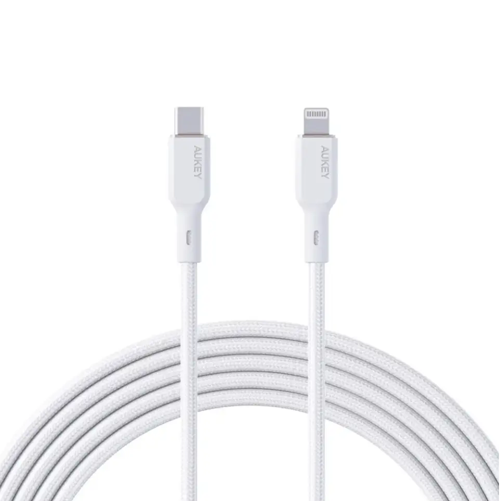 AUKEY Nylon Braided USB-C to Lightning Cable 1m