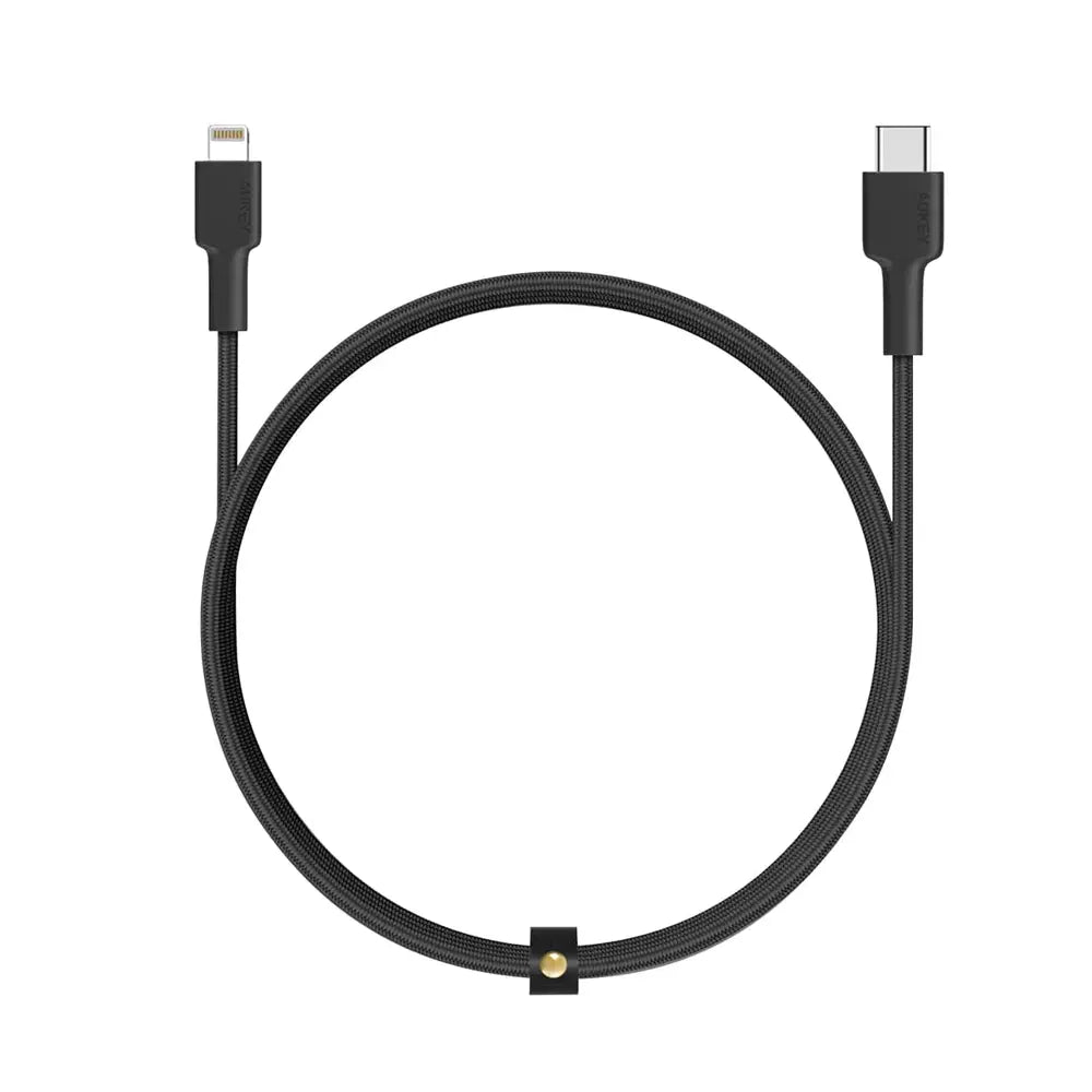 AUKEY Nylon Braided USB-C to Lightning Cable 1m
