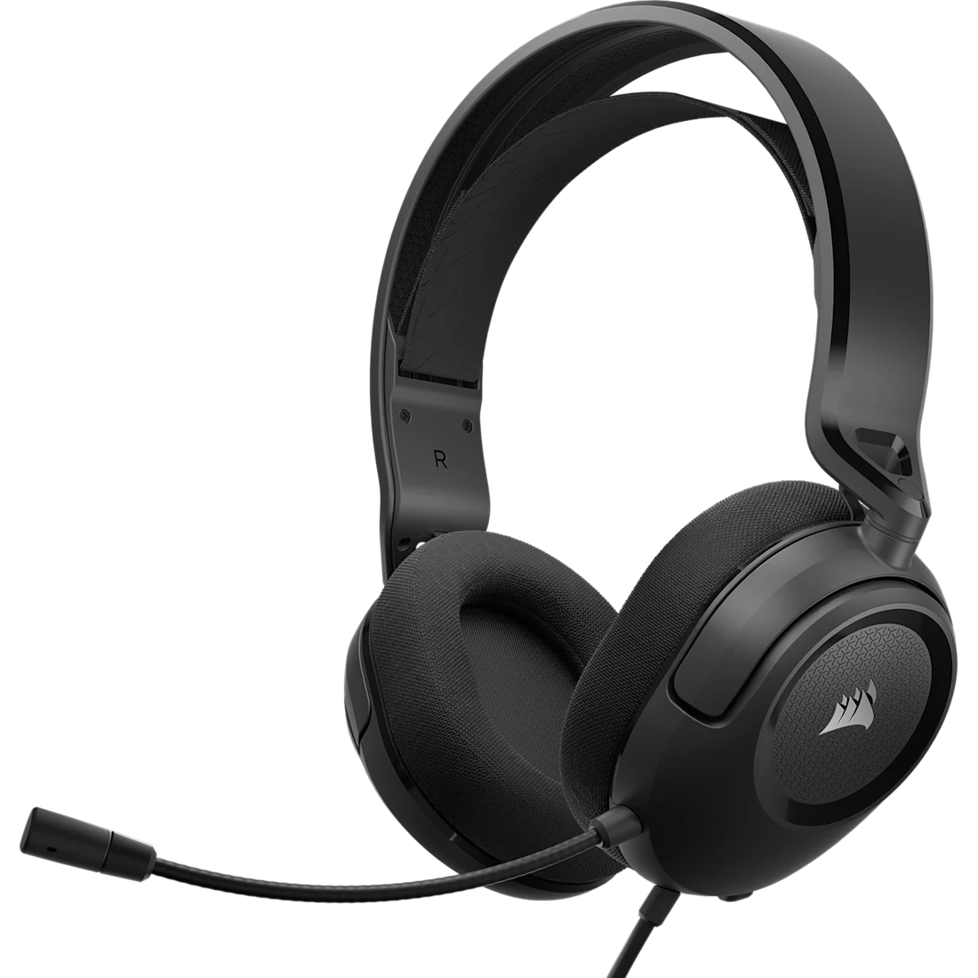 سماعة الألعاب Corsair HS35 v2 متعددة المنصات، اتصال شامل 3.5 ملم، ميكروفون مرن متعدد الاتجاهات