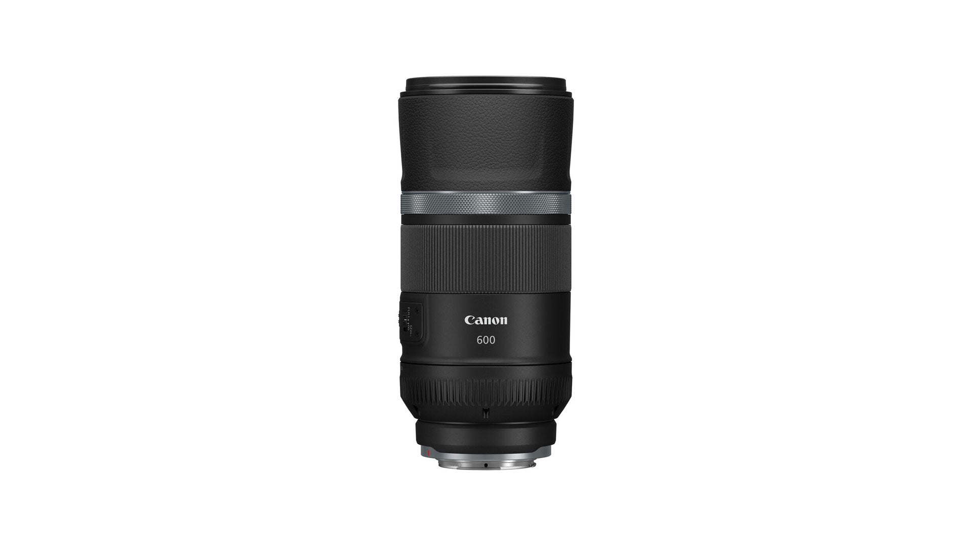 عدسة كانون RF 600mm F11 IS STM، تركيز بؤري تلقائي STM، مثبت صور بخمس توقفات، بصريات حيودية