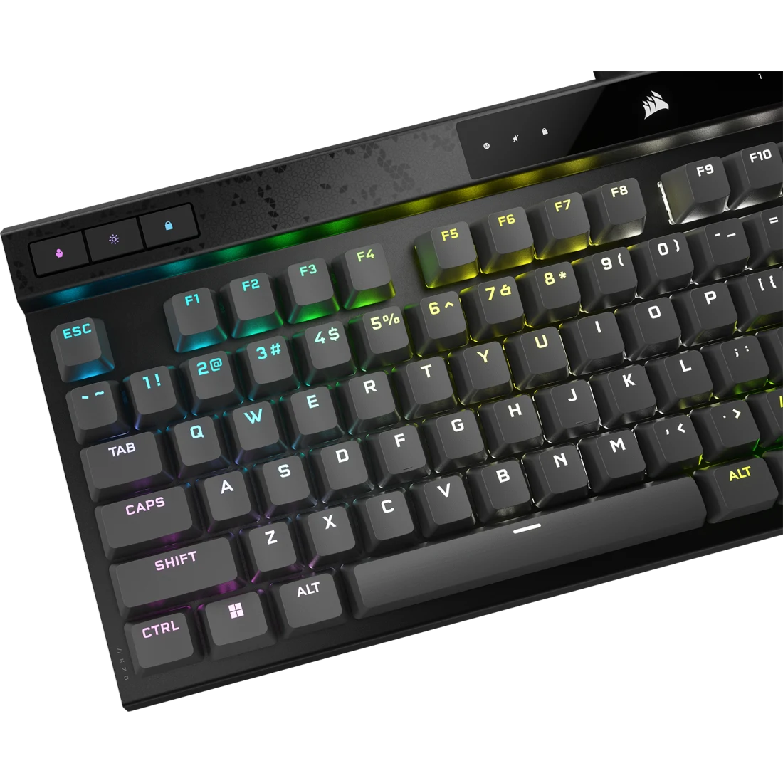 لوحة مفاتيح الألعاب السلكية الميكانيكية Corsair K70 MAX RGB Magnetic، مفاتيح CORSAIR MGX قابلة للتعديل