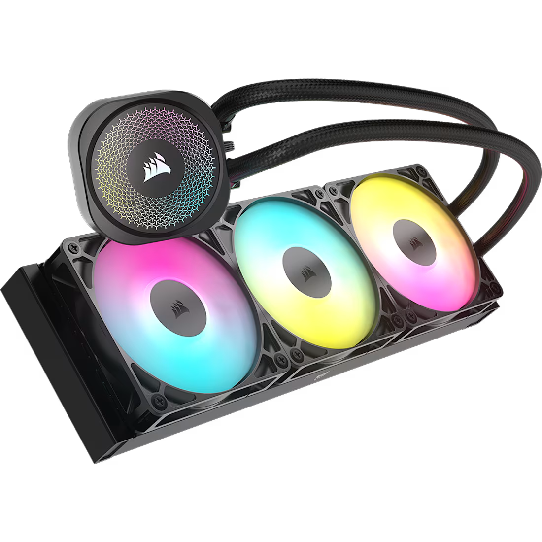 مبرد وحدة المعالجة المركزية السائل Corsair Nautilus 360 RS ARGB، اتصال مباشر باللوحة الأم، تبريد منخفض الضوضاء