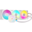مبرد سائل لوحدة المعالجة المركزية Corsair iCUE Link Titan 360 RX RGB AIO، ضوضاء منخفضة، محرك تبريد FlowDrive، 3 مراوح RX120 RGB